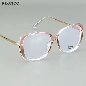 R45836 Pixcico Okulary Do Czytania Mężczyźni Kobiety Plastik Tytan Optyczna Moda +50 +100 +150 +200 +250 +300 +350
