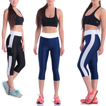 Seksowne damskie spodnie do jogi dla kobiet Capri legginsy z wysokim stanem damskie spodnie szybkoschnące spodnie letnie fitness legginsy odzież