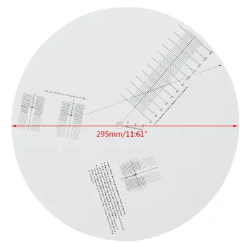 Antypoślizgowa LP płyta Winylowa przetwornik jest płytka kalibracyjna miernik kątomierz narzędzie do regulacji Gama akcesoriów stołu obrotowego