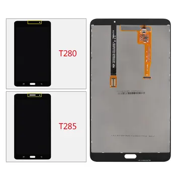 SM T280 wyświetlacz LCD do Samsung Galaxy Tab A 7.0 2016 SM-T280 wyświetlacz LCD SM-T285 T285 Wyświetlacz ekran dotykowy digitizer montaż Matryca części 7