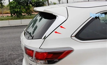 Lapetus tylne trójkątne okna spoiler skrzydło cekiny, ozdoby ramka pokrywa wykończenie pasuje do Toyota Highlander KLUGER 2017 2018 2019