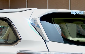 Lapetus tylne trójkątne okna spoiler skrzydło cekiny, ozdoby ramka pokrywa wykończenie pasuje do Toyota Highlander KLUGER 2017 2018 2019