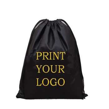 100pcs wykonany na zamówienie logo torby na zakupy pasek plecak drukowanie logo