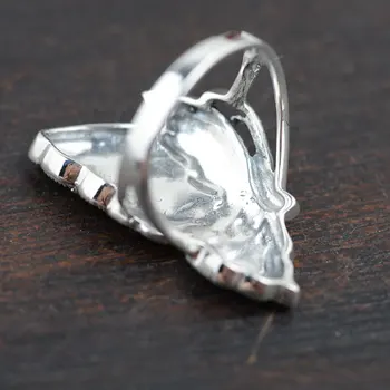 FNJ 925 srebrne pierścionki zwierzę motyl rozmiar 5.5-9 modny S925 Solid Prue srebrny pierścień dla kochanka kobiety mężczyźni biżuteria kobiety markazyt