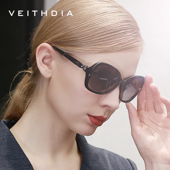 VEITHDIA 2020 damskie okulary polaryzacyjne UV400 cieniowane soczewki luksusowe damskie markowe okulary Przeciwsłoneczne dla kobiet 3012