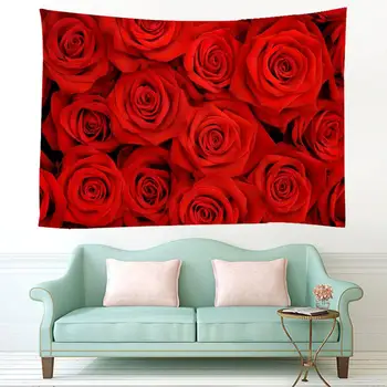 3D Duża róża ścianie gobelin drukowane kwiaty ozdobne narzuty schronisko pokrywa ręcznik plażowy pomieszczenie główne ściany sztuki wystrój