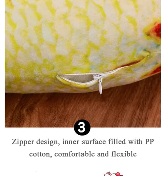 Twórczy karp karp poduszka Kryształ aksamit tkaniny symulacja ryb poduszki pluszowe zabawki modelowanie zwierząt zabawka