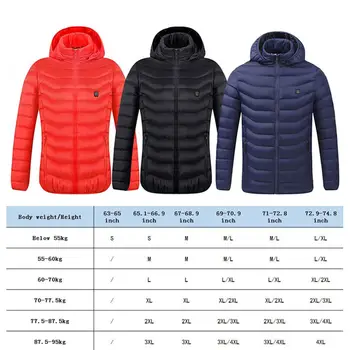 8 obszarów z podgrzewaną wodą kurtka outdoor kamizelka Mężczyźni Kobiety płaszcz USB ładowanie elektryczny długie rękawy ogrzewanie kurtki z kapturem ciepła zima woda termalna