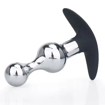 Nowy gorący projekt duży rozmiar przyssawki metalowe kulki analne korek analny dildo SM wstaw sex zabawki dla mężczyzn i kobiet para