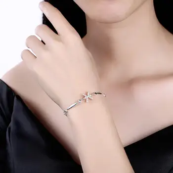 ZEMIOR 925 srebro bransoletka dla kobiet ryb moda regulowany z Цирконом bransoletki rocznica wykwintne biżuteria nowy