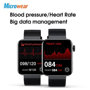 Microwear M1 Smart Watch Sport Track Call Reminder ECG Temperature Heart Rate Bluetooth Call Music IP68 Wodoodporny Smartwatch