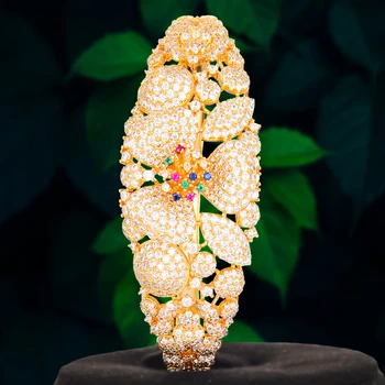 Missvikki nigeryjski Dubaj luksusowy kwiat Kwiat duży naszyjnik bransoletka kolczyki pierścień dla kobiet ślub Afryki ślub zestaw biżuterii