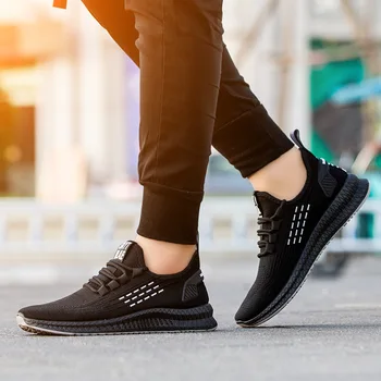 Nowe targi marka moda męska trampki Siatka oddychająca wygodne lekkie buty do chodzenia na co dzień buty Zapatillas Hombre