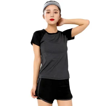Kobiety oddychający strój sportowy stałe sportowe koszulki spodnie spodenki joga zestaw odzież fitness jogging siłownia zestaw odzież sportowa strój sportowy