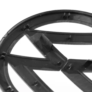 136 mm z włókna węglowego czarny przedni grill ikonę wymiana emblematu chłodnicy z logo samochodu pasuje do VW Volkswagen Golf MK7