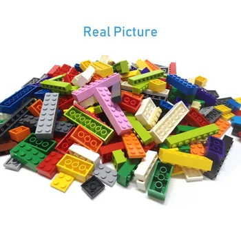 20 szt./lot bloki DIY High 1x8 Dots16Color cegły rozmiar kompatybilny z lego, klocki dla dzieci zabawki edukacyjne dla dzieci