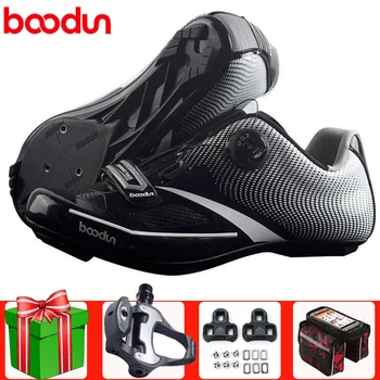 BOODUN Road Cycling Shoes Sapatilha Ciclismo Sneakers Men Women Add Pedal Set Racing Athletic Bike Self Locking Bicycle Shoes