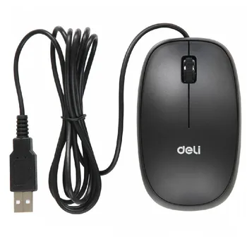 Optyczna przewodowa mysz precyzyjny interfejs USB biurowe, akcesoria papiernicze deli 3715