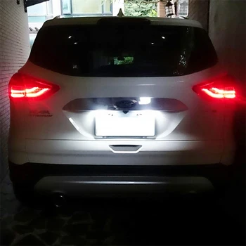 2szt 6000K Biały tablicy rejestracyjnej światło żarówki 12V car LED tablicy rejestracyjnej światła do Ford Fusion Fiesta Mondeo akcesoria samochodowe