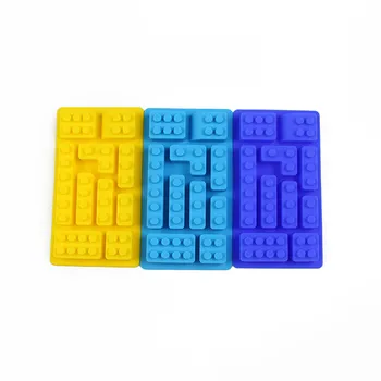 Moldes De Silicone Rendas Para Bolo 1szt Lego Toy Brick Shape Silikonowe candy kształt kostki lodu formy słodkie cukierki galaretki ciasto do formy