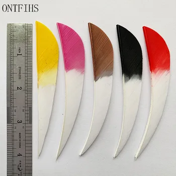 36 szt./lot ONTFIHS Arrow Feather 4 Inch Turkey Feather Arrow Fletching Arrow Vans For Arrow Archery DIY Real Feather Hunting