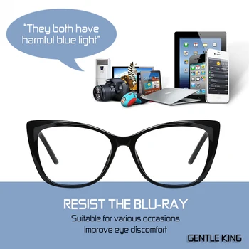 Delikatny król TR90 anty światło niebieskie okulary mężczyźni okulary do czytania okulary ochronne Gogle gry komputerowe okulary dla kobiet