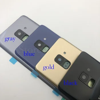 Samsung Galaxy A8 2018 A530 SM-A530F A8 plus A730F obudowa bateria szyba tylna pokrywa obiektywu kamery+ wodoodporne naklejki