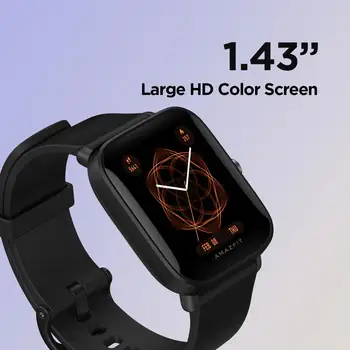 Amazfit BIP U Smartwatch (Bluetooth smart watch GPS ceramiczny pierścień lekki sport Android IOS)[wersja globalna]