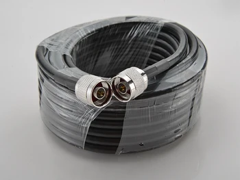 20-metrowy kabel koncentryczny N męskie złącze z niskimi stratami 50-5 czarny 20-metrowy kabel łączy się z zewnętrzną/wewnętrzną anteną i wzmacniaczem sygnału