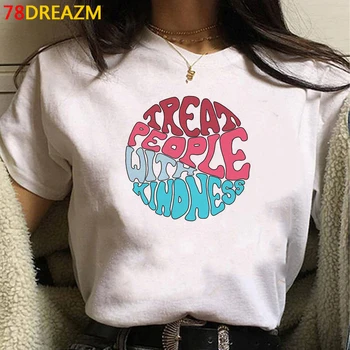 Harry Styles Treat People with Kindness top tees summer top female white t shirt plus size kawaii summer top graphic tees women