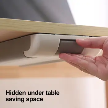 Pod stołem szuflady typu klucz szuflada do przechowywania stół dno otworu-darmowe pudełko do przechowywania stół dno wisi ukryty schowek