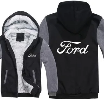 2020New wysoka jakość Ford bluza kurtka zimowa moda męska casual wełna wkładka polarowa Ford swetry sweter osób płaszcz