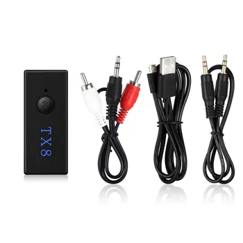 Kebidu TX8 Bluetooth 3.0 EDR nadajnik odbiornik adapter 3,5 mm bezprzewodowy adapter audio receptor dla TV słuchawek hurtowych