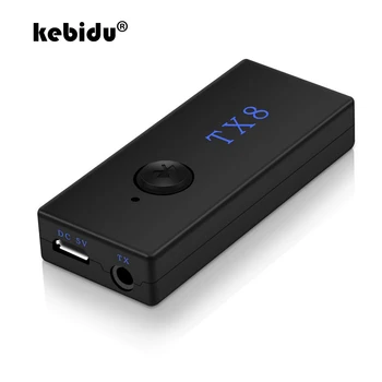 Kebidu TX8 Bluetooth 3.0 EDR nadajnik odbiornik adapter 3,5 mm bezprzewodowy adapter audio receptor dla TV słuchawek hurtowych