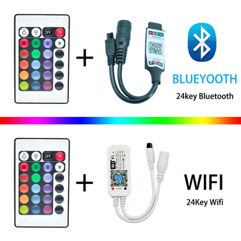 Taśmy led Bluetooth WIFI kontroler RGB 5050 nie wodoodporny диодное oświetlenie zdalne Taśmy 5 M 10 m 15 m 20 m tło