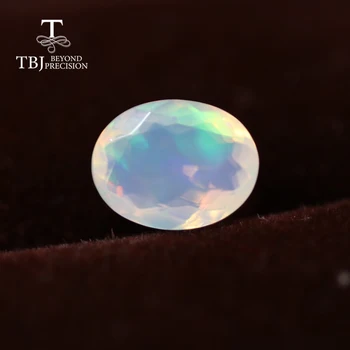 Naturalny birr kolorowe szlif opal owalny 6*8 mm wysokiej jakości naturalnych kamieni 925 srebro biżuteria DIY