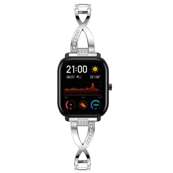 20 mm pasek do zegarka pasek do Xiaomi Huami Amazfit GTS /Bip Lite Młodzieży aluminiowe, ze stali nierdzewnej bransoletka smart-zegarek bransoletka Correa