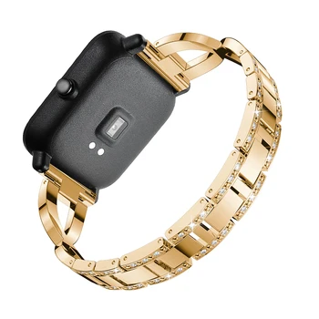 20 mm pasek do zegarka pasek do Xiaomi Huami Amazfit GTS /Bip Lite Młodzieży aluminiowe, ze stali nierdzewnej bransoletka smart-zegarek bransoletka Correa