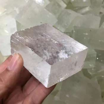 Kalcyt optyczny surowce islandzki dźwigar kamienie naturalne i minerały, kamienie lecznicze