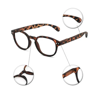 OCCICHIARI okulary oprawki męskie okrągłe okulary przezroczyste okulary damskie zera krótkowzroczność okulary optyczne, okulary para punktów OC5008