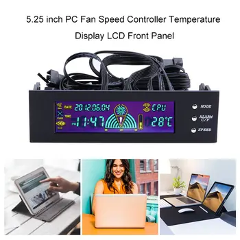 Wyprzedaż!!! Panel LCD CPU Fan Speed Controller Temperature Display 5.25 inch PC Fan Speed Controller Drop Shipping