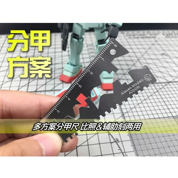 Gundam model 4 w 1 Części gwintu dodatkowa linijka naprawa części do grawerowania narzędzia otwór ze stali nierdzewnej grawerowany narzędzie