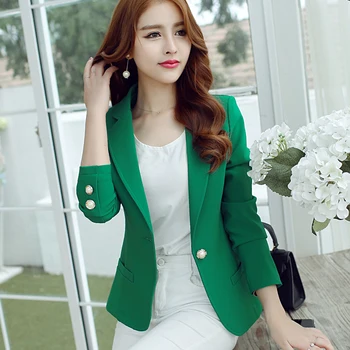 Żakiety Damskie 2020 elegancki cienki wypoczynek z długim rękawem, damskie blazer wszystko-Mecz koreański styl Damska z długim rękawem, modny, elegancki codzienny