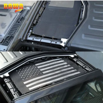 BAWA Top osłona przeciwsłoneczna dla Jeep Wrangler JL 2018 drzwi przednie osłona przeciwsłoneczna dach siatki UV Proof Protection Net akcesoria dla Wrangler jl