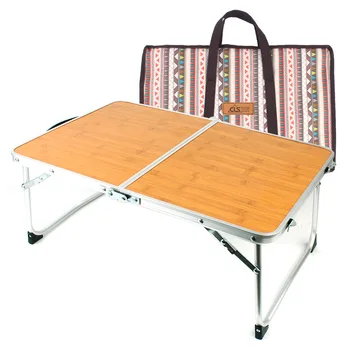 Składany stół odkryty camping bambusowa deska stół przenośny piknik grill mały stół, łóżko, biurko komputerowe z torbą na laptop sofa