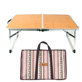 Składany stół odkryty camping bambusowa deska stół przenośny piknik grill mały stół, łóżko, biurko komputerowe z torbą na laptop sofa