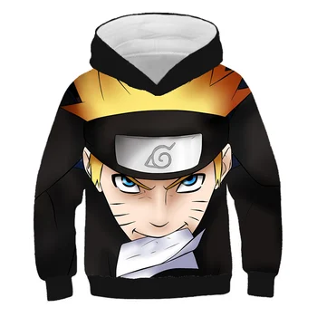 Osobowość kreskówki Naruto 3D bluzy chłopcy/dziewczęta Harajuku wiosna jesień bluzy z kapturem Naruto bluza męskie swetry