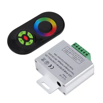 Nowy dotykowy RGB kontroler dc 12v 24V bezprzewodowy kontroler led RF dotykowy ściemniacz LED RGB pilot zdalnego sterowania
