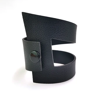 YD&YDBZ 2019 nowy projektant skórzane bransoletki urządzony w luksusowym stylu punk czarny bransoletka 5 Kolor ręcznie robione skórzane bransoletki biżuteria