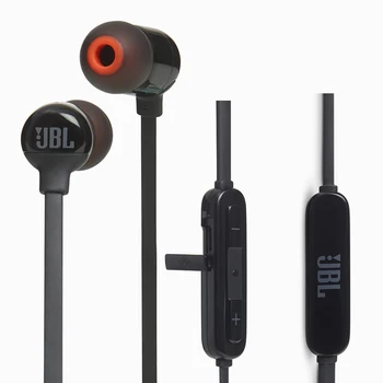 Oryginalny JBL T110BT Bezprzewodowy Bluetooth słuchawki Sport głęboki bas dźwięk magnetyczny zestaw 3-przyciskowy pilot z mikrofonem do gier i muzyki